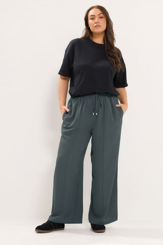 Pantalon Large Gris Anthracite En Tissu Stretch Size Regular > 46 - Yours - Modalova