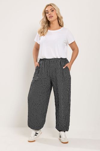 Pantalon Ballon Noir À Carreaux Size 40 - Yours - Modalova