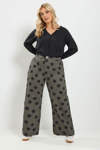 Jean Large Gris À Pois Size Short > 56 - Yours - Modalova