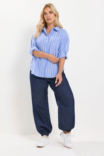 Chemise Bleue À Rayures Size 44 - Yours - Modalova