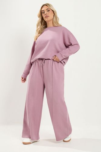 Pantalon De Jogging Large Rose Size Regular > 46-48 - Yours - Modalova