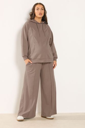 Maternity Pantalon De Jogging Large Marron Size 46 - Bump It Up - Modalova