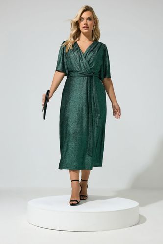 Robe Cachecœur Longue Vert Métallisé Size 42 - Yours London - Modalova