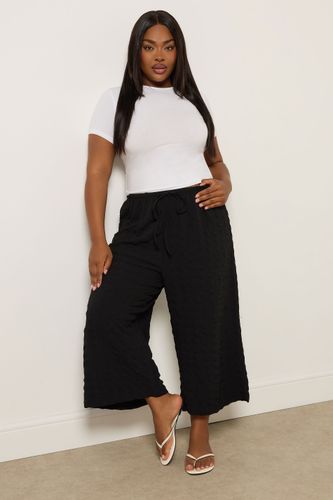 Culotte Noire Texturée À Nouer À La Taille Size 42 - Yours - Modalova