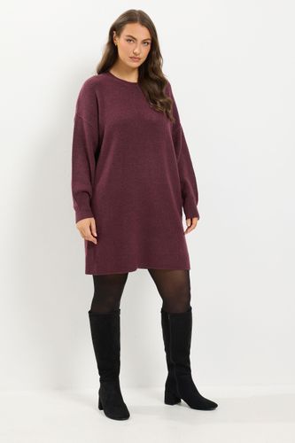 Robepull Bordeaux En Maille À Manches Longues Size 54-56 - Yours - Modalova
