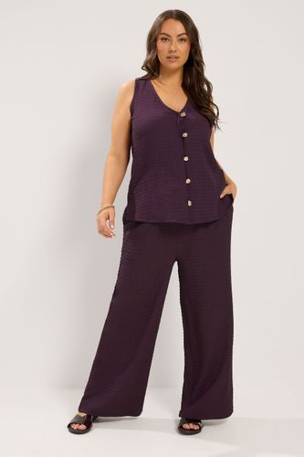 Pantalon Large Effet Froissé Violet Size Regular > 48 - Yours - Modalova
