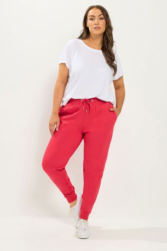 Pantalon De Jogging Rouge Resserré Aux Chevilles Size 48 - Yours - Modalova