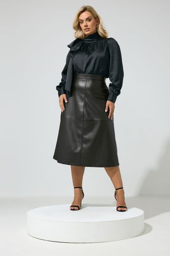 Jupe Noire En Similicuir Size 42 - Yours London - Modalova