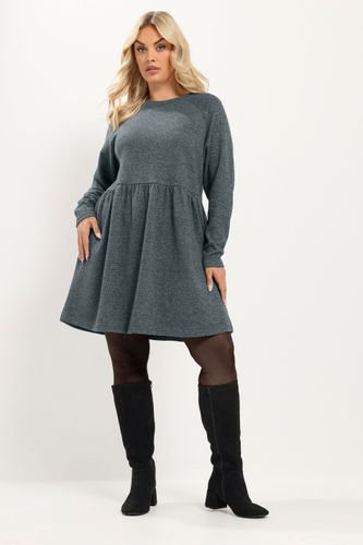 Plus Size Charcoal Gathered Dress Size 58-60 - Yours - Modalova
