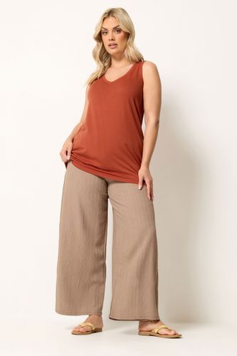 Débardeur À Col En V Brûlé Size 54-56 - Yours - Modalova