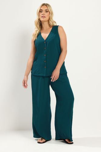 Gilet Vert Sarcelle Size 50-52 - Yours - Modalova