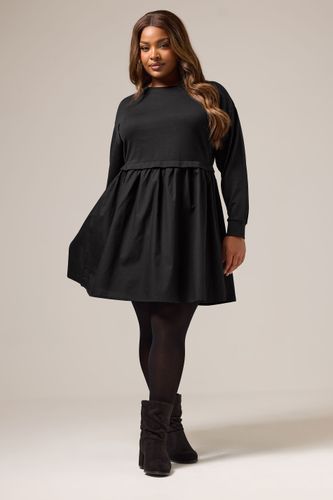 Robe Pull 2 En 1 En Popeline Noire Size 62-64 - Yours - Modalova