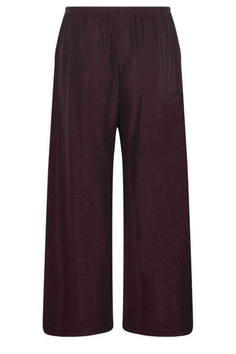 Pantalon Large Violet Scintillant Size Short > 44 - Yours - Modalova