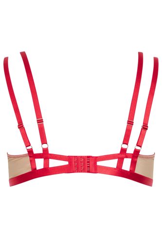 Soutiengorge Rouge À Broderie Florale Graphique Size 42G - Playful Promises - Modalova