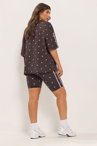 Active Tshirt Marron Chocolat À Pois Size 50-52 - Yours - Modalova