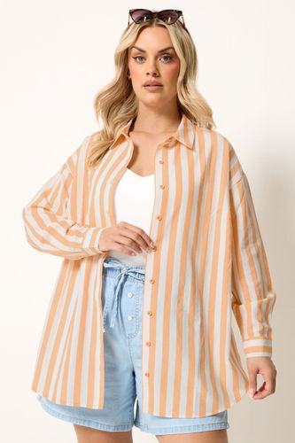 Chemise À Manches Longues En Lin À Rayures Size 42 - Yours - Modalova