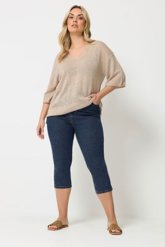 Pantacourt Bleu Foncé Ava En Jean Size 54 - Yours - Modalova