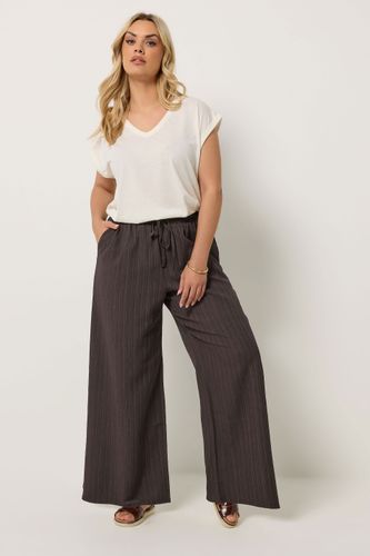 Pantalon Large Marron Texturé Size Short > 62-64 - Yours - Modalova