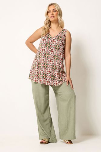 Débardeur À Imprimé Tropical Size 62-64 - Yours - Modalova