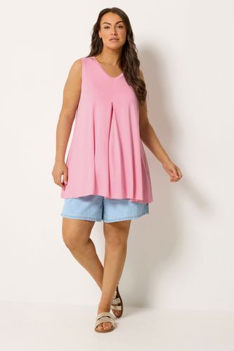Débardeur Plissé Devant Rose Vif Size 44 - Yours - Modalova