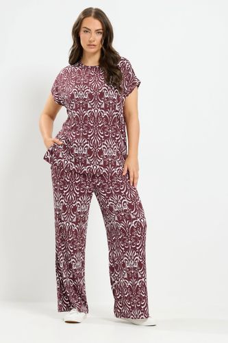 Pantalon Rouge À Imprimé Ikat Size Regular > 42 - Yours - Modalova