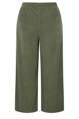 Pantalon Charpentier Vert Kaki En Velours Côtelé Size Regular > 48 - Yours - Modalova