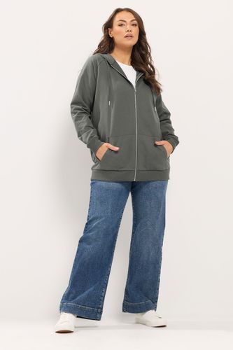 Sweat À Capuche Zippé Gris Size 44 - Yours - Modalova