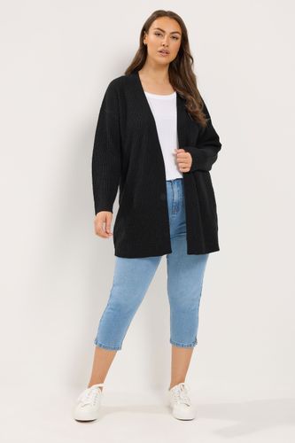 Cardigan Noir En Maille Size 46-48 - Yours - Modalova