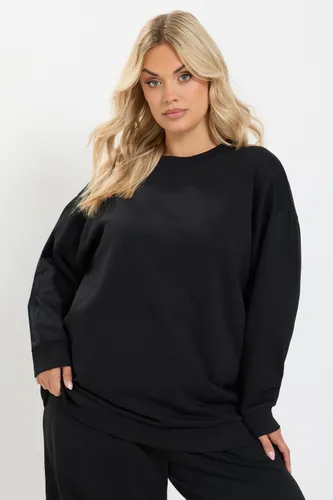 Plus Size Sweatshirt & Barrel Jogger Set Size 38-40 - Yours - Modalova