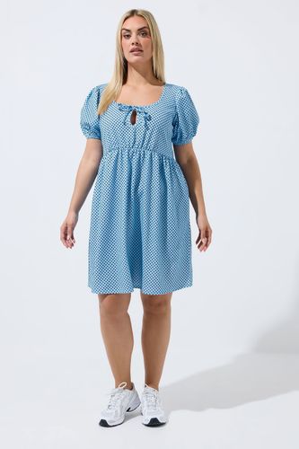 Robe Courte Bleue À Pois Size 50-52 - Limited Collection - Modalova