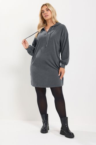 Robesweat À Capuche Gris Anthracite Size 48 - Yours - Modalova
