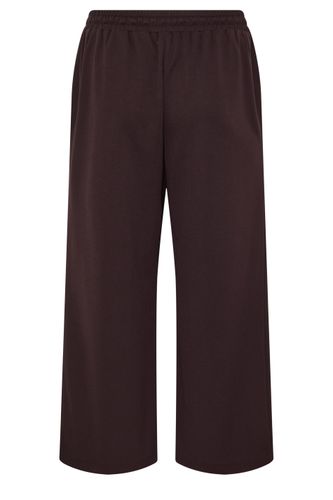 Pantalon Large Plissé Marron Chocolat Size Regular > 48 - Yours - Modalova