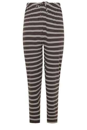 Pantalon Confort Marron Chocolat À Rayures Size 46-48 - Yours - Modalova