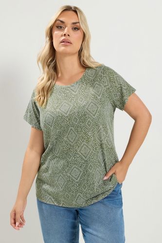 Et Lot De 2 Tshirts Vert Kaki Et Blancs Motif Mosaïquesize 44 - Yours - Modalova