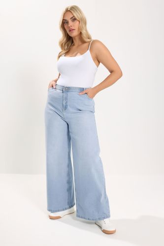 Jean Large Décontracté Bleu Clair Size Regular > 44 - Yours - Modalova