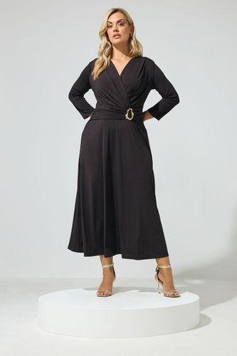 Robe Noire À Boucle Size 42 - Yours London - Modalova