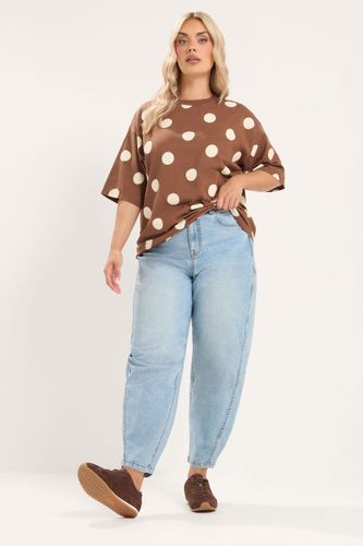 Jean Coupe Barrel Bleu Clair Size Regular > 40 - Yours - Modalova