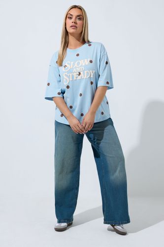 Tshirt Bleu À Pois « Slow & Steady » Size 40 - Limited Collection - Modalova