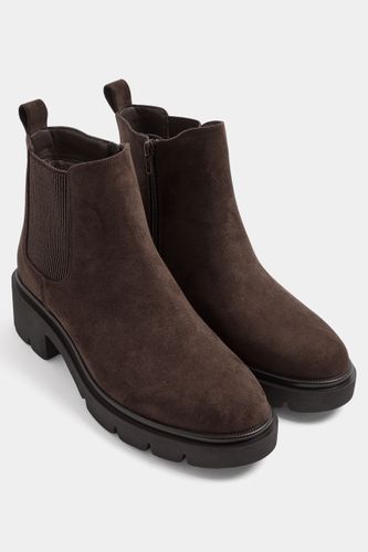 Bottines Chelsea Marron À Semelle Crantée, Wide E Et Extra Wide Eee Fitsize 40E - Yours - Modalova