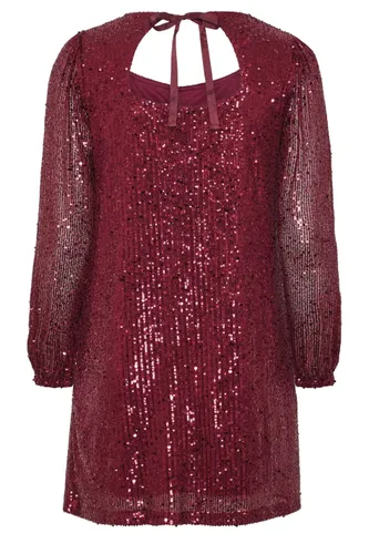 Yours Plus Size All Over Sequin Dress Size 40 - Yours Clothing - Modalova