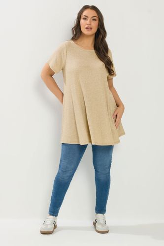 Tshirt Marron Naturel Côtelé Doux Au Touchersize 46 - Yours - Modalova