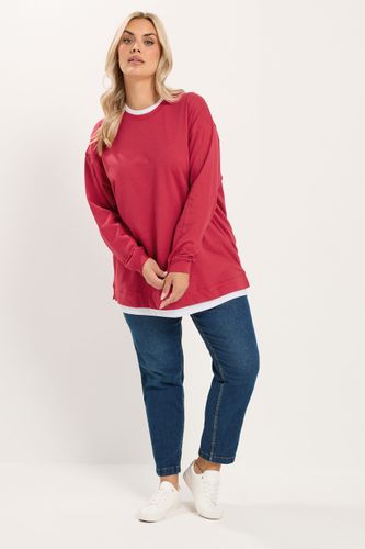 Sweatshirt 2 En 1 Rouge Size 48 - Yours - Modalova
