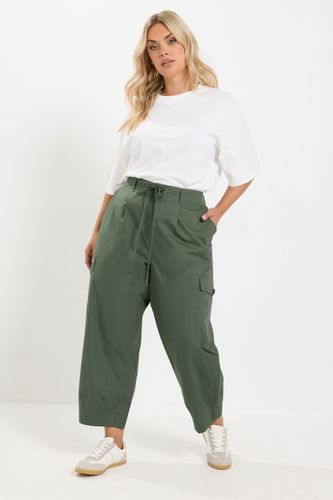 Pantalon Cargo Coupe Barrel Vert Size 42 - Yours - Modalova
