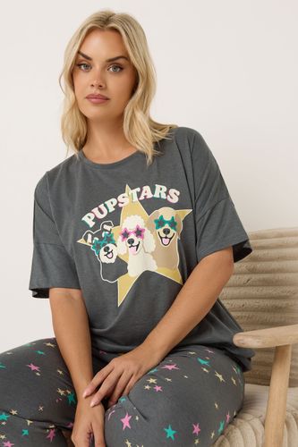 Pyjama Grande Taille « Pupstars » Gris Anthracite Size 54-56 - Yours - Modalova