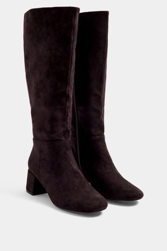 Bottines Marron À Talon Carré Et Bout Amande, Wide E Et Extra Wide Eee Fitsize 42EEE - Yours - Modalova
