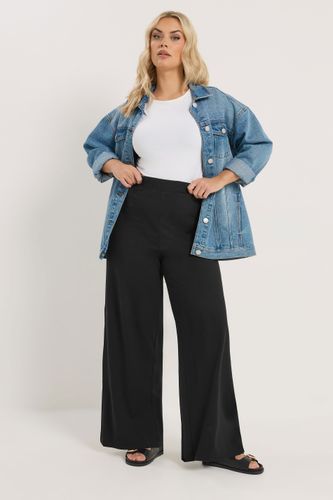 Legging Noir À Jambes Larges Size 40 - Yours - Modalova