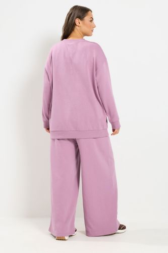 Ensemble Sweatshirt Et Pantalon De Jogging Rose Clair Size Short > 46-48 - Yours - Modalova