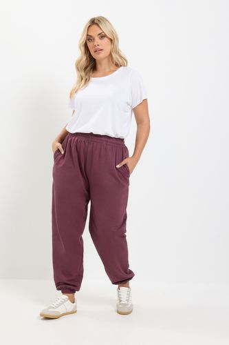 Pantalon De Jogging Bordeaux Resserré Aux Chevilles Avec Cordon De Serrage Size 58-60 - Yours - Modalova
