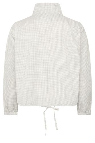 Veste Légère À Col Cheminée Blanche À Carreaux Size 58-60 - Yours - Modalova