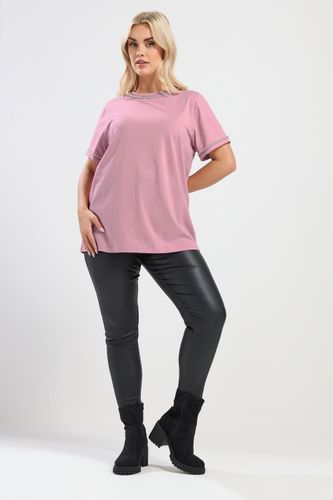 Tshirt Rose À Bordure Nacrée Size 58-60 - Yours - Modalova